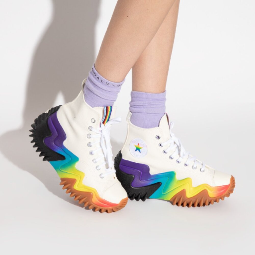 Converse Run Star Motion CX Platform Pride- AUTHENTIC unisex